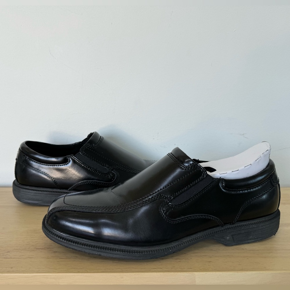 Nunn Bush Kore Bleeker Street Black Leather Loafer Shoes